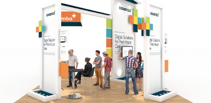 Casamba 20x20 Exhibit Design Solar Custom Modular Exhibit