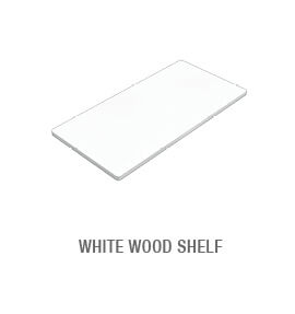 Lumiwall Magnetic White Wood Shelf